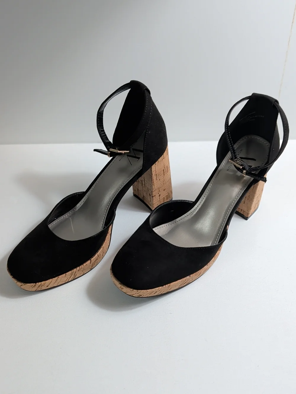 Worthington Panama Cork Block Heel Pumps Size 8